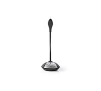 NEDIS Microphone avec câble USB N Noir/Gris