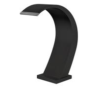 Mice Cascade de piscine/robinetterie extérieure/douche cascade pour circuit SPA/design incurvé tendance pour intérieur et extérieur en acier inoxydable S316 Noir mat