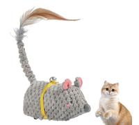 MICE CHAT MICE Jouet, souris jouet pour les chats qui servent,Toy animal de souris en mouvement automatique | Exerciseur d'ennui de chaton, mouvement de enrichissant rechargeable pour animaux de compa