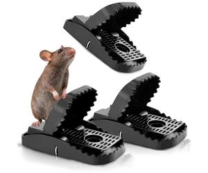 Mice&Co 3 Pièges à Rats Professionnels | Piège à Rat Réutilisable avec Ressort Puissant | sans Poison | Sécurisé | Utilisation Intérieure et Extérieure