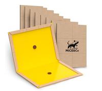 Mice&Co 8 Pièces Piège à Souris et Rats XXL - Plaques Collantes Professionnelles | Colle Extra Forte Ultra Adhésive, Anti Souris et Rongeurs