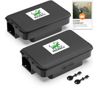 Mice&Co x2 Boîtes à Appât Pro Inviolable, Piège à Rats et Souris Efficace