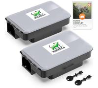 Mice&Co x2 Boîtes à Appât Raticide Inviolable, Piège à Rats et Souris Pro