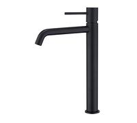 Mice Collection BDM039-3NG Mitigeur monocommande pour lavabo, bec haut en laiton, robinet de salle de bain, noir mat