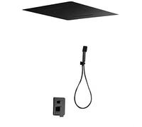 MICE COLLECTION Kit de douche MONOMANDO encastré plafond noir mat Sumatra Imex GTS019-P/NG