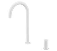 Mice GCM001/BL Imex Robinet d'évier de cuisine pour eau chaude/froide Série Manacor Blanc mat