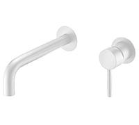 Mice GLT023-BL Robinet de lavabo encastré monocommande de robinetterie encastrée pour lavabo Blanc mat