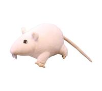 Mice Plush Doll - Gray/White, Realistic Soft Stuffed Animal Mice Plush Toy, 4 Pouce Small Prank Party Supplies, Design, Soft Velvet Fabric | Indoor Cats, Kitten, Pet Toy, Pranks, Party Favors,