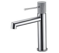 Mice - Robinet de lavabo mitigeur - Giferia de salle de bain - Robinets modernes - Mitigeur pour lavabo - Couleur chrome - Série France FRA0011