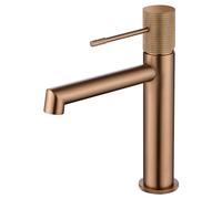 Mice - Robinet de lavabo monocommande - Giferia de salle de bain - Robinets modernes - Mitigeur pour lavabo - Couleur chrome mat - Série Line