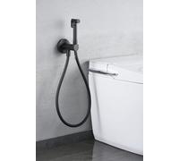 MICE - Robinet mitigeur de bidet encastré - Douche hygiénique encastrée - Robinetterie de bain de bidet pour eau chaude/froide série LIne noir mat - RDD038/NG
