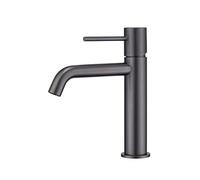 Mice Robinet mitigeur de lavabo en laiton 2 voies eau froide/chaude pour lavabo Noir mat