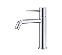 Mice Robinet mitigeur de lavabo en laiton 2 voies eau froide/chaude pour lavabo Noir mat (chromé)