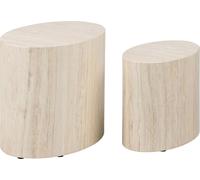 Mice table basse lot de 2 pièces beige.