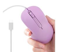 MICE USB CONDUSTE - MONDE D'ORDINATEUR | Plug & Jouez des souris optiques câblées silencieuses antidérapantes | Une souris 1000DPI pour hommes et femmes, parfaite pour les scénarios de bureau, d
