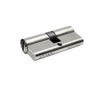 MICEL - 13094 - Cylindre de sécurité, profil européen, avec came longue, centré 60 x 60, avec clés, finition nickel, couleur argent, 120 x 17 x 33 mm