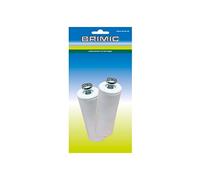 MICEL 91778 Lot de 2 butées de volet roulant avec vis en métal 6 métriques en plastique blanc 60 x 20 mm