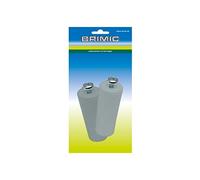 MICEL 91779 Lot de 2 butées pour volet roulant avec vis en métal 6 métriques en plastique gris, 60 x 20 mm