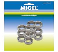 MICEL 91885 - Rondelle pour charnière en acier inoxydable - Finition en acier inoxydable - 10,5 x 10,5 x 3 mm