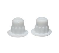 MICEL 91987 Lot de 10 Bouchons pour modules zippés en polyéthylène Finition Blanche, diamètre 7,4 mm, 7,4 x 7,4 x 6 mm