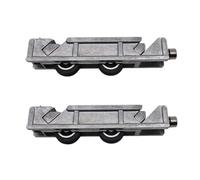 MICEL - 92539 - Roulement à billes tandem réglable pour fenêtre périmétrique coulissante Alumprom 18, avec boîtier métallique et roue, lot de 2 unités, en zamak, finition zinguée, 118 x 27 x 25 mm