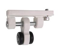 MICEL - 92583 - Poulie coulissante pour pergola, avec double roulement, rallonge de 20 mm, couleur blanche, 65 x 18,5 x 48 mm