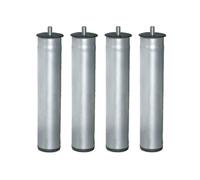 MICEL Jeu PATA pour sommier 50 mm – 4 pièces tapiflex Noir