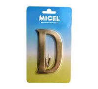 Micel - Lettre en laiton 100 mm D en laiton poli