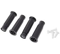 MICEL Lot de 4 Pieds pour Meubles Noir 130 - 200 mm