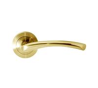 Micel Poignée de porte Rosace Aluminium Golden Satiné 1 jeu