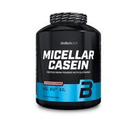 BioTech USA Micellar Casein – Absorption prolongée, Sans gluten, L-Glutamine – Fraise 2,27 kg