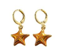 MICFENY Boucles d'oreilles en forme d'étoile de mer, boucles d'oreilles pendantes pour femme, parfaites pour un usage quotidien