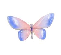 MICFENY Broche papillon élégante en cuivre avec métamorphose dégradée pour femme