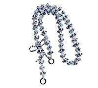 MICFENY Dragonne de poignet réglable en perles peintes à la main en 3D pour femmes et filles élégante sac à bandoulière chaîne accessoire