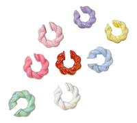 MICFENY Manchette d'oreille simple tendance accessoire d'oreille confortable clip d'oreille non percé boucles d'oreilles texture résine pour diverses occasions