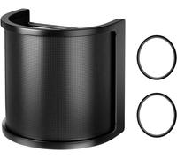 micfuns Filtre anti-pop pour microphone,avec couche de mousse,pare-brise,pare-vent,pour studio,enregistrement,podcast