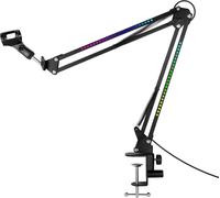Micfuns R35 Support de microphone réglable-Support de microphone professionnel avec araignée et adaptateur pour enregistrement de programmes de studio-Émetteur TV-Compatible avec microphone.[J781]