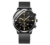 MICGIGI Montre à Quartz étanche pour Homme avec Bracelet en Acier Inoxydable Ultra Fin