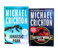 Michael Crichton Jurassic Park 2 Books Collection Pack Set RRP: 15.98 (Juras...