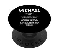 Michael Definition Funny Talented Great Mike Cosplay Michael PopSockets PopGrip Adhésif