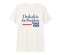 Michael Dukakis pour Le président Campaign Button 1988 T-Shirt Haut de Gamme