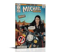 Michael Jackson Album Bande dessinée Poster Peinture décorative sur toile Art mural pour salon, chambre à coucher, art mural, impression d'image moderne, décoration de salle familiale, 30 x 45 cm