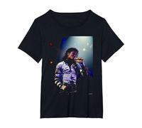 Michael Jackson Bad Tour Live LA par Michael Grecco T-Shirt, Femme Grandes Tailles, Noir, 1X