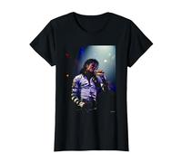 Michael Jackson Bad Tour Live LA par Michael Grecco T-Shirt, Femme, Noir, XS