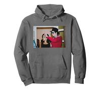 Michael Jackson et sa Femme Lisa Marie Presley Budapest Trip Sweat à Capuche, Unisexe pour Adultes, Asphalte, S
