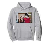 Michael Jackson et sa Femme Lisa Marie Presley Budapest Trip Sweat à Capuche, Unisexe pour Adultes, Gris Chiné, M