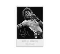 Michael Jackson King of Pop Poster minimaliste Peinture décorative sur toile pour salon, chambre à coucher, art mural, impression photo, moderne, décoration de salle familiale, 20 x 30 cm