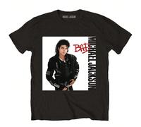 Michael Jackson | Official Band T-Shirt | Bad - 24-Hour Fast Shipping! Celebrate one of the most iconic albums in pop history with this official Michael Jackson band T-shirt featuring the Bad design.