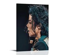 Michael Jackson Poster The King of Music Peinture décorative sur toile pour salon, chambre à coucher, art mural, impression d'image moderne, décoration de salle familiale, 50 x 75 cm