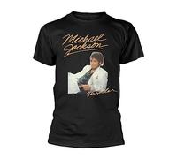 Michael Jackson T-shirt noir pour homme Thriller White Suit, noir, Taille L